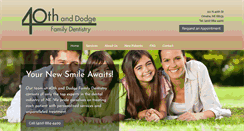 Desktop Screenshot of 40thanddodgefamilydentistry.com